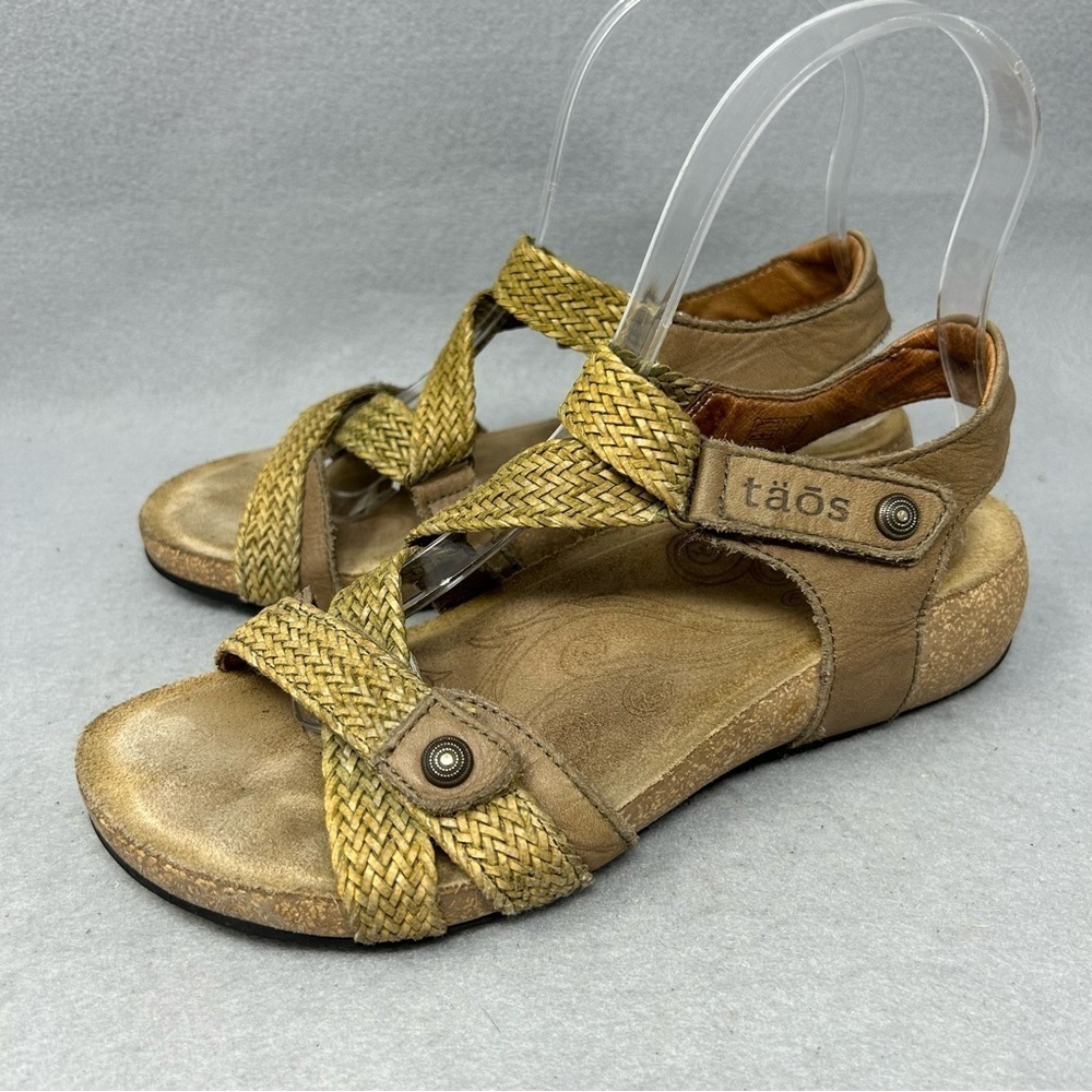 Taos Trulie Leather Braided Strappy Sandals Women’s Size US 5-5.5/EU 36